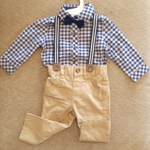 Cat & Jack bowtie outfit